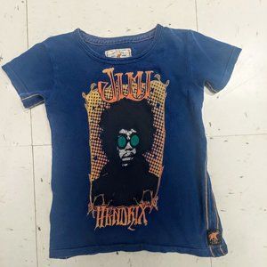 Rare print Jimi Hendrix vintage blue child's t-shirt